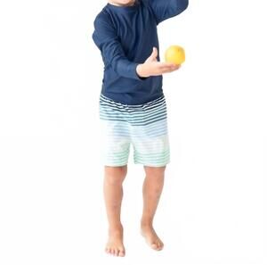 NEW RUGGED BUTTS water-repellent swim trunks in coastal stripe